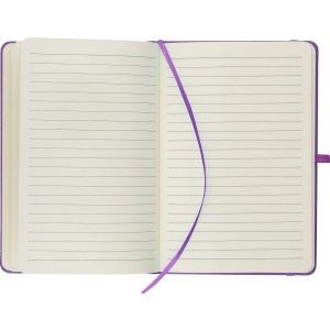 A5-�s jegyzetf�zet �jrahasznos�tott bor�t�val, lila