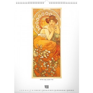 Falinaptr Alphonse Mucha 2024, 33  46 cm (naptr)