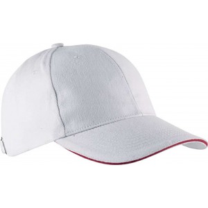 Kup Orlando 6 paneles sapka, White/Red (sapka)