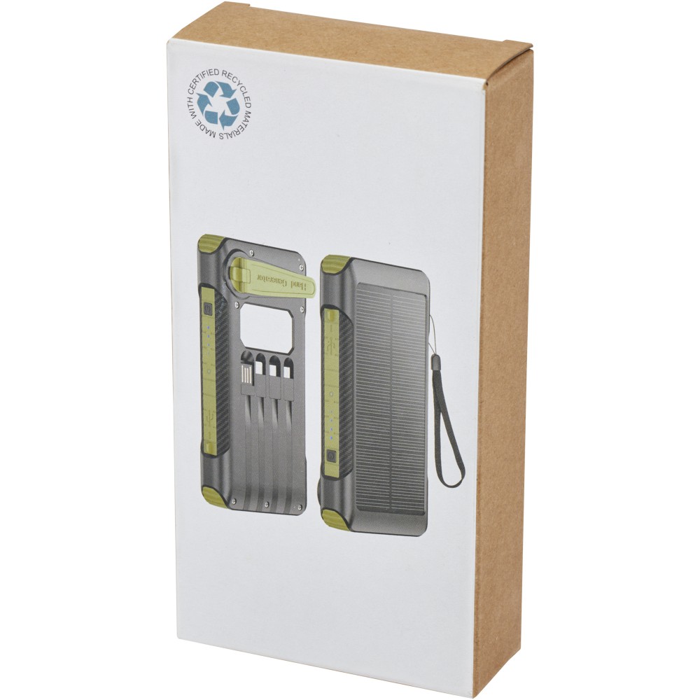 Soldy dinamós powerbank, 10000 mAh, sötétzöld (powerbank)