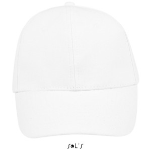 Sols Buffalo 6 paneles baseballsapka, White, U