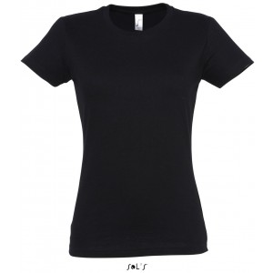 Sols Imperial ni pl, Deep Black (T-shirt, pl, 90-100% pamut)