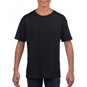 Gildan SoftStyle gyerekpl, Black (T-shirt, pl, 90-100% pamut)