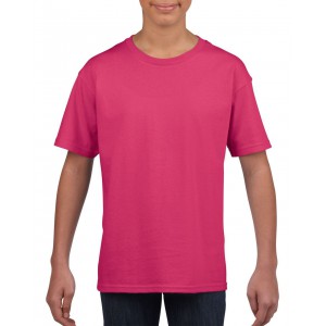 Gildan SoftStyle gyerekpl, Heliconia (T-shirt, pl, 90-100% pamut)