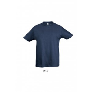 Sols Regent gyerekpl, Denim (T-shirt, pl, 90-100% pamut)