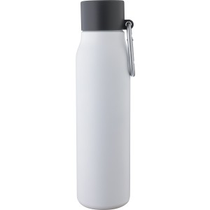 Újraacél palack, 600 ml, fehér (termosz)