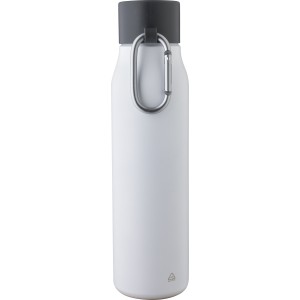 Újraacél palack, 600 ml, fehér (termosz)