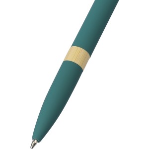 Újraalumínium golyóstoll kék tollbetéttel, zöld (fém golyóstoll)